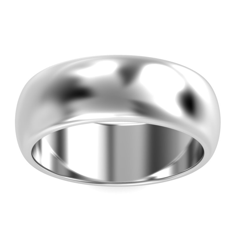 8mm Men's Classic Flat Dome Band