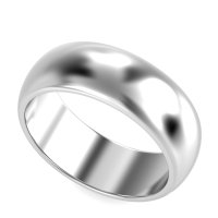 8mm Men's Classic Flat Dome Band