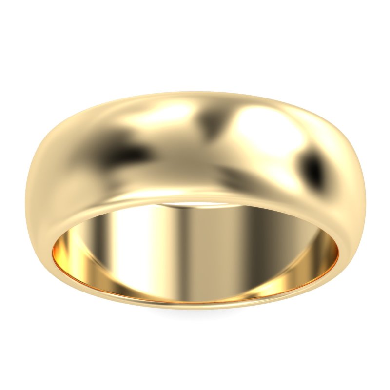 8mm Men's Classic Flat Dome Band