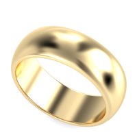 8mm Men's Classic Flat Dome Band