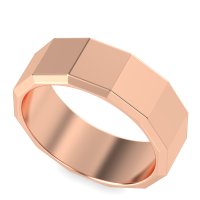 8mm Men's Faceted Band