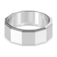 8mm Men's Faceted Band