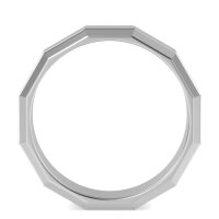 8mm Men's Faceted Band