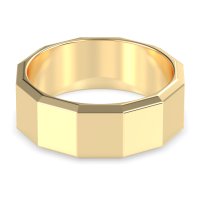 8mm Men's Faceted Band