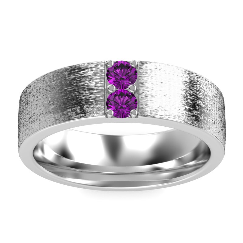 7mm Men's Brushstroke Band