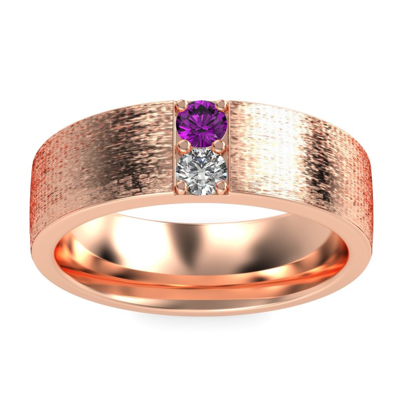 7mm Men's Brushstroke Band