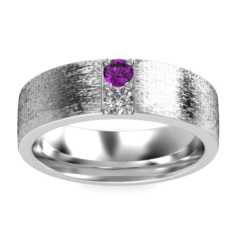 7mm Men's Brushstroke Band