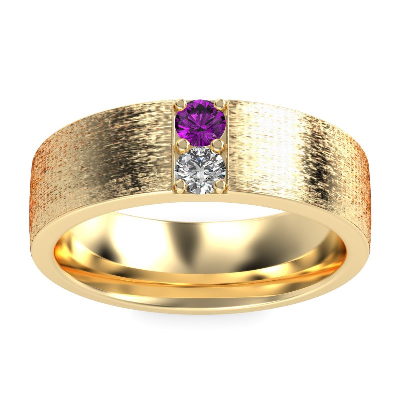 7mm Men's Brushstroke Band