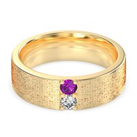 7mm Men's Brushstroke Band