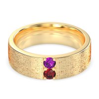 7mm Men's Brushstroke Band