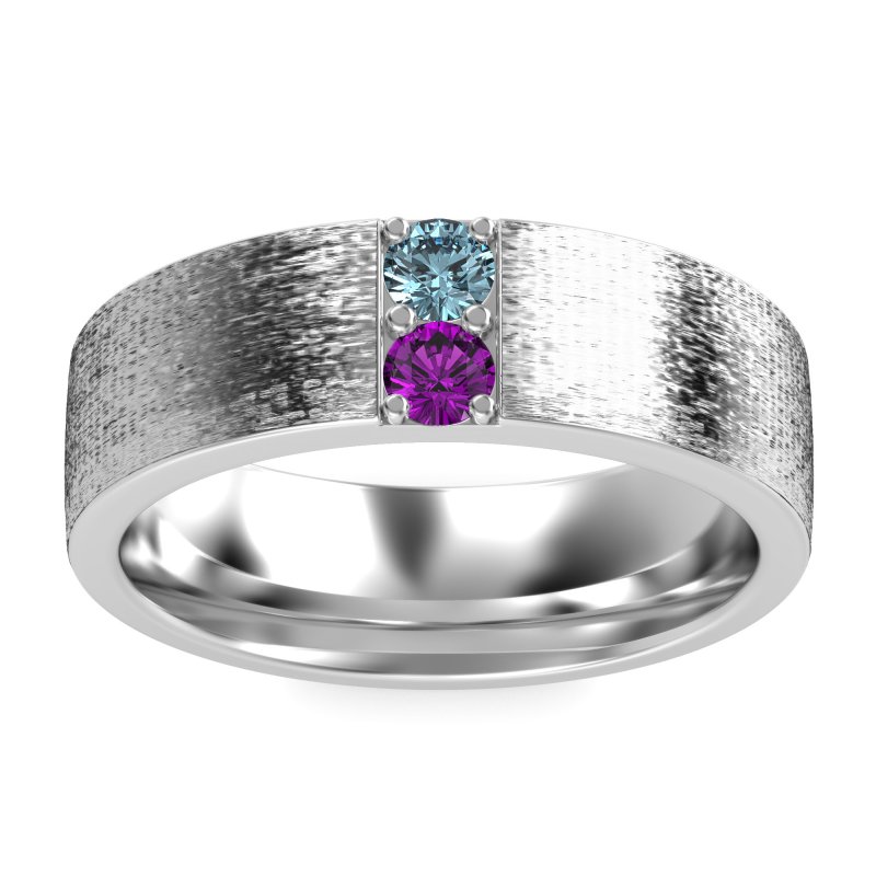 7mm Men's Brushstroke Band