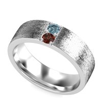 7mm Men's Brushstroke Band