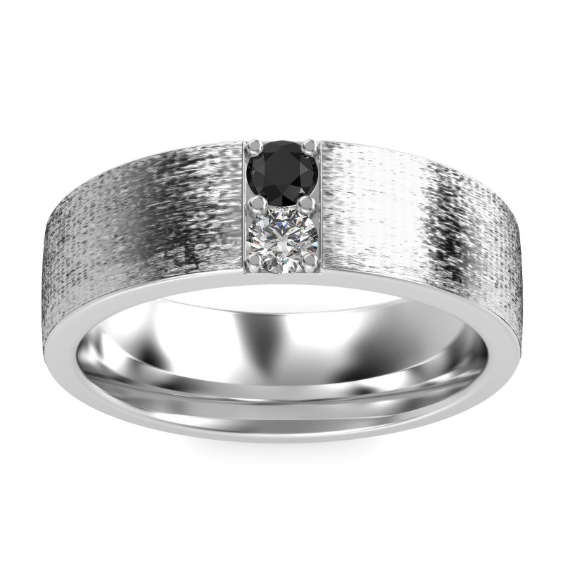 7mm Men's Brushstroke Band