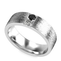 7mm Men's Brushstroke Band