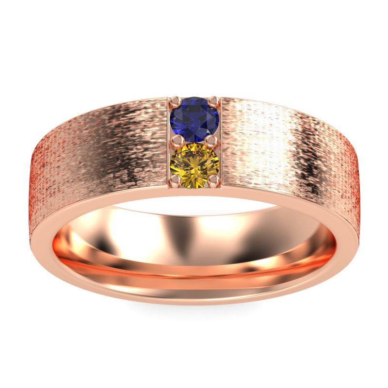 7mm Men's Brushstroke Band