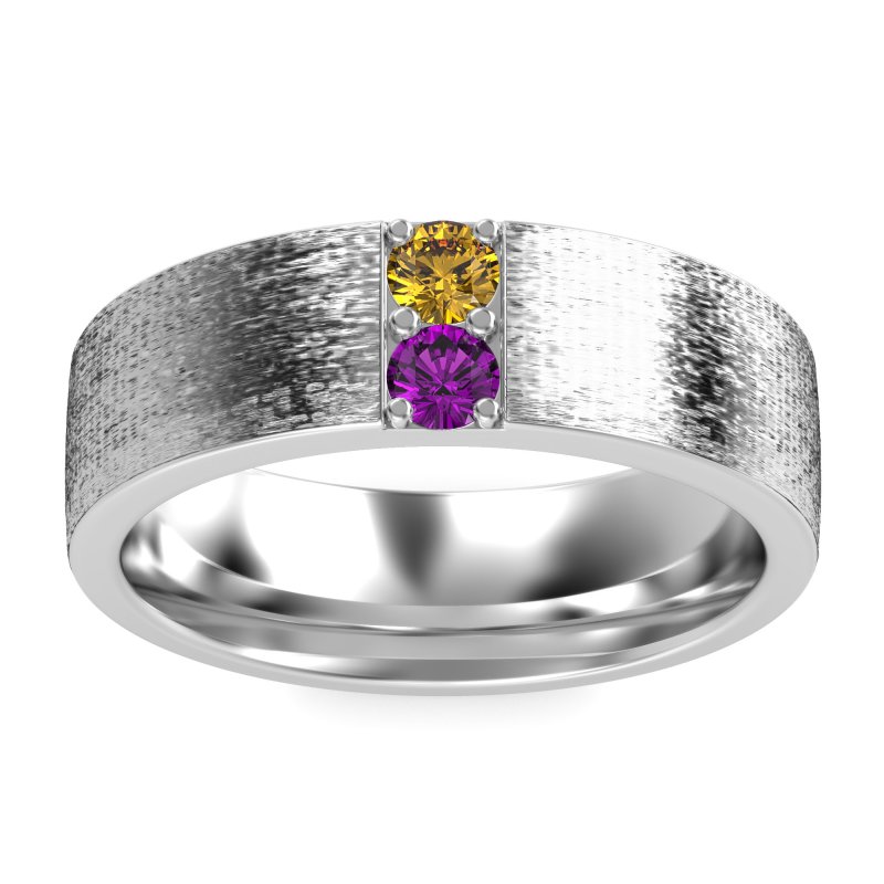 7mm Men's Brushstroke Band