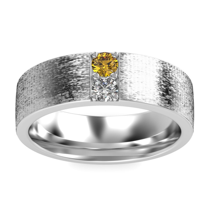 7mm Men's Brushstroke Band