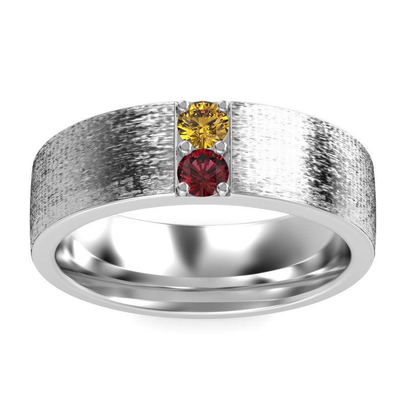 7mm Men's Brushstroke Band