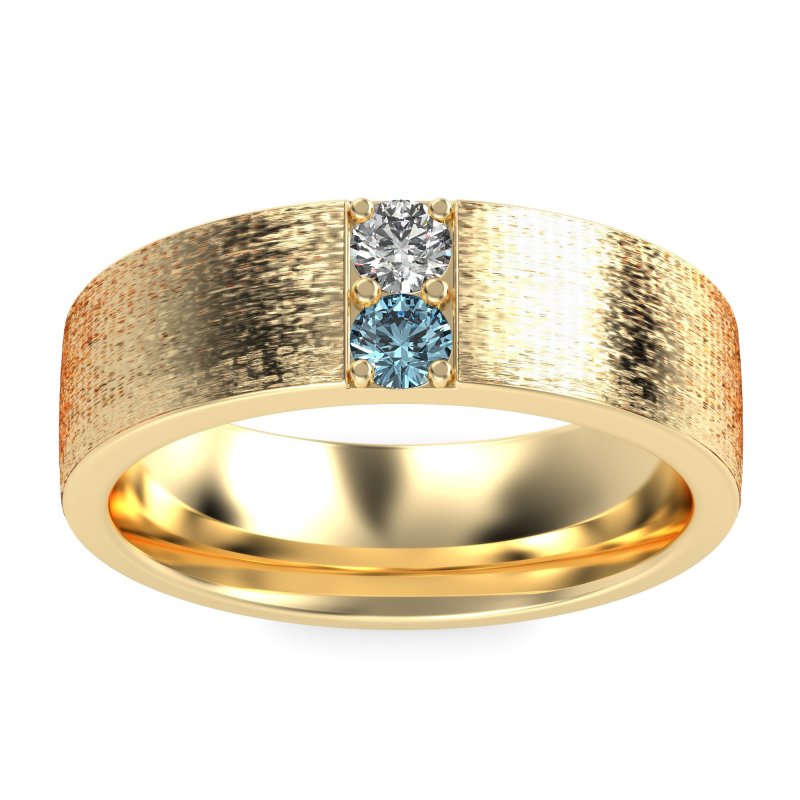 7mm Men's Brushstroke Band