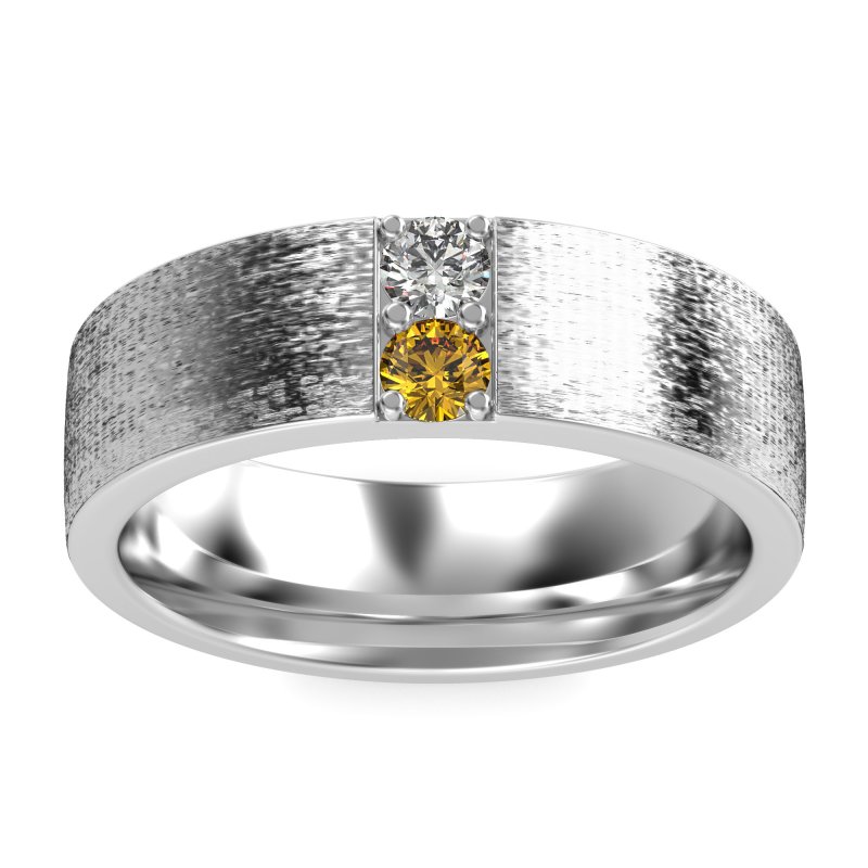 7mm Men's Brushstroke Band