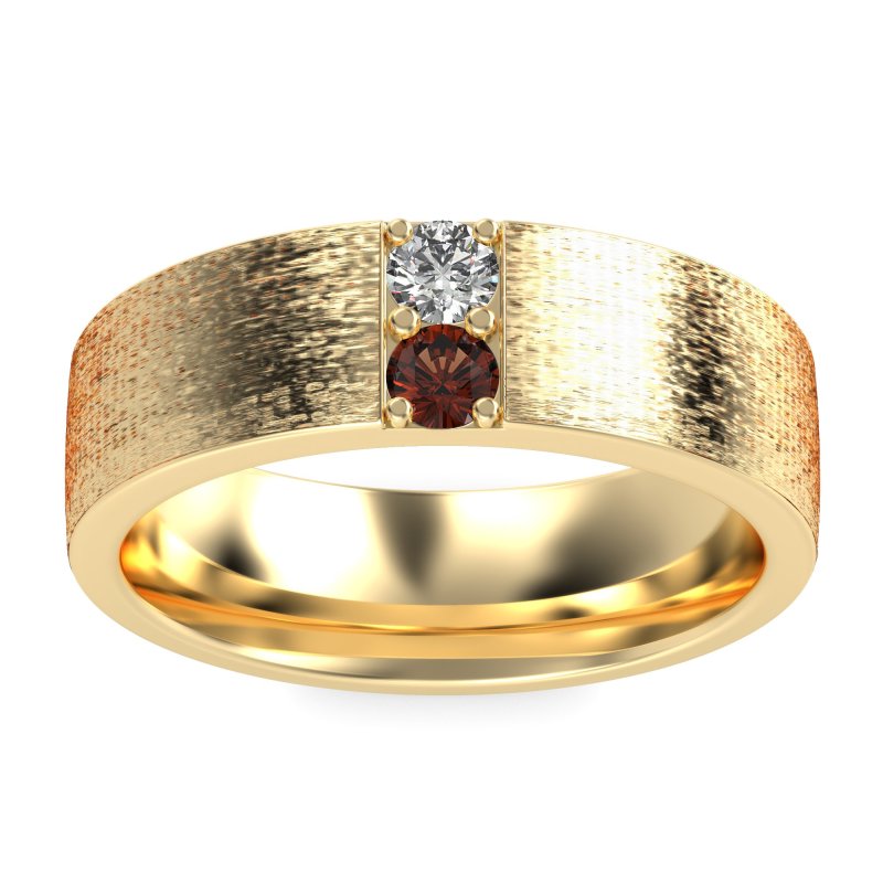 7mm Men's Brushstroke Band