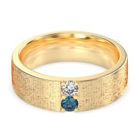 7mm Men's Brushstroke Band