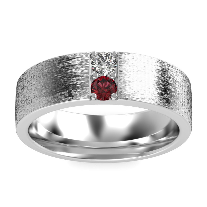 7mm Men's Brushstroke Band