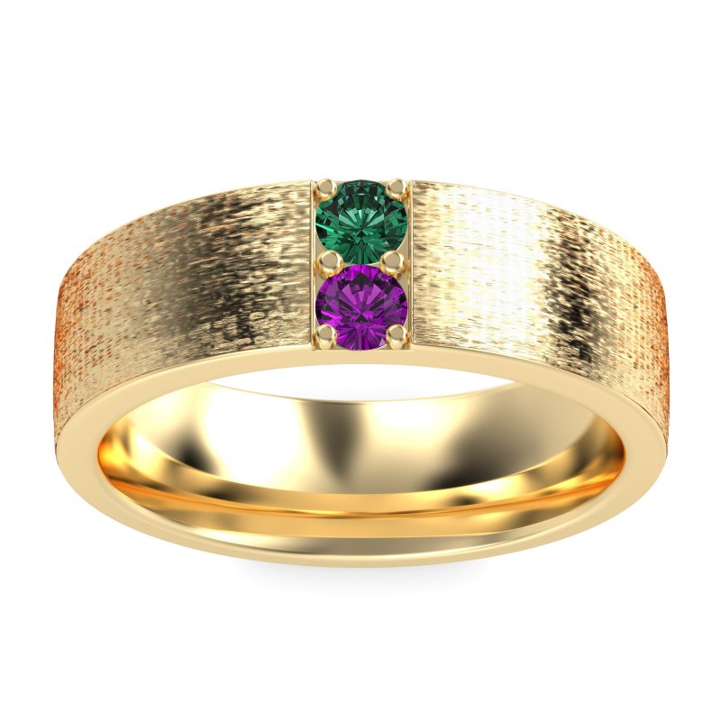 7mm Men's Brushstroke Band