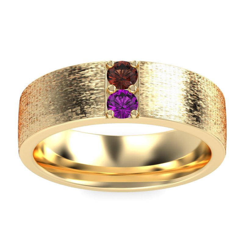 7mm Men's Brushstroke Band