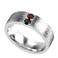 7mm Men's Brushstroke Band