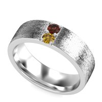 7mm Men's Brushstroke Band