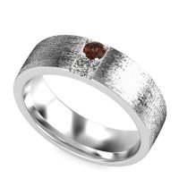 7mm Men's Brushstroke Band