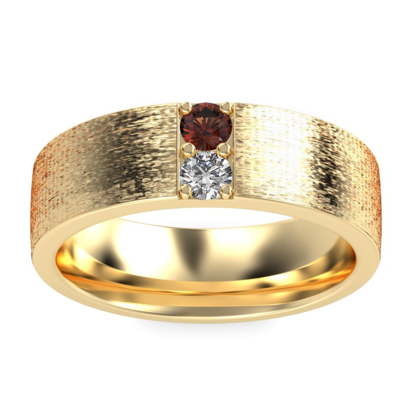 7mm Men's Brushstroke Band