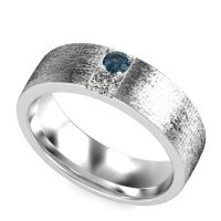 7mm Men's Brushstroke Band