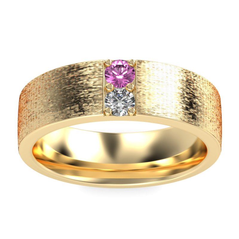 7mm Men's Brushstroke Band