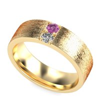 7mm Men's Brushstroke Band