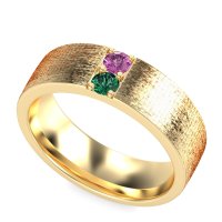 7mm Men's Brushstroke Band