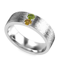 7mm Men's Brushstroke Band