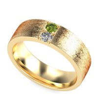 7mm Men's Brushstroke Band