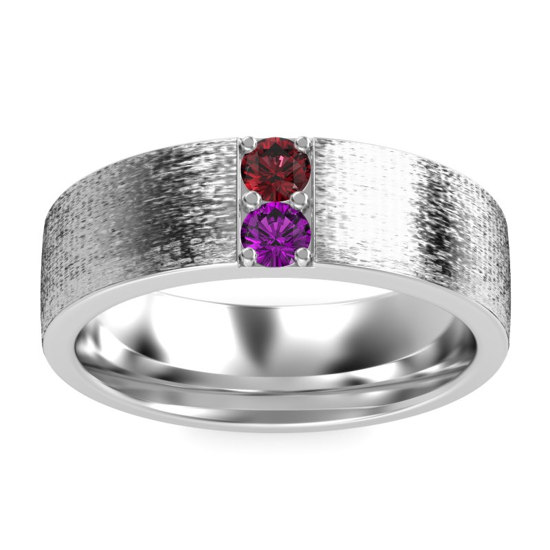 7mm Men's Brushstroke Band