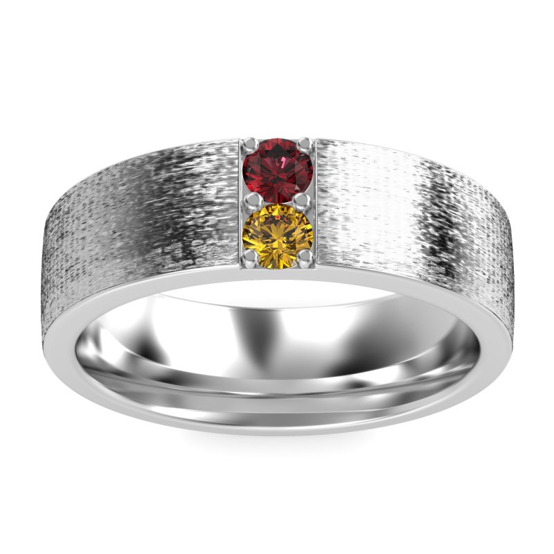 7mm Men's Brushstroke Band