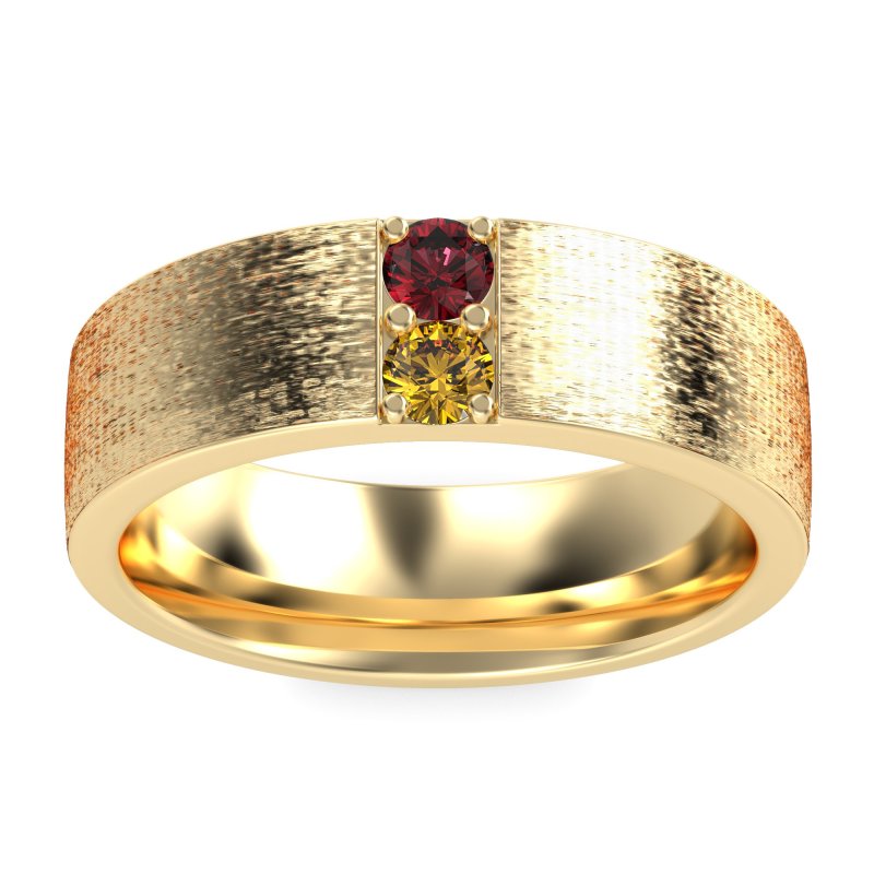 7mm Men's Brushstroke Band