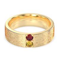 7mm Men's Brushstroke Band