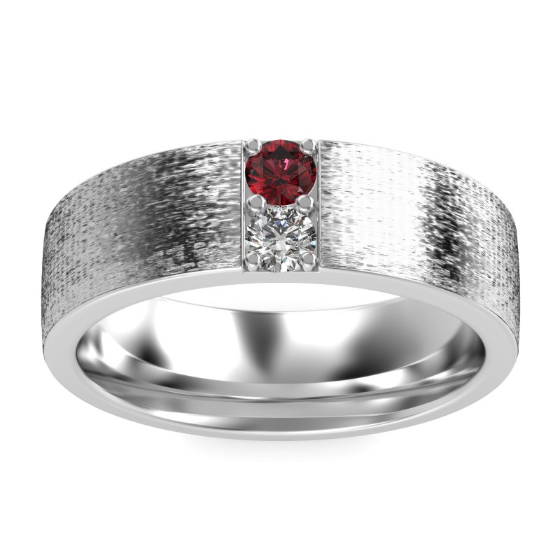 7mm Men's Brushstroke Band