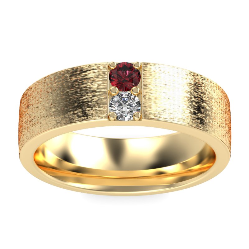 7mm Men's Brushstroke Band