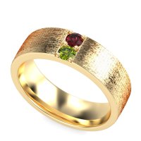 7mm Men's Brushstroke Band