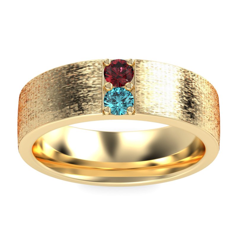 7mm Men's Brushstroke Band