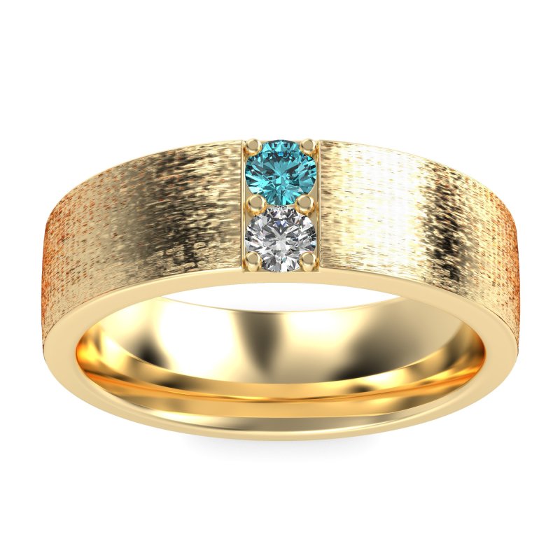 7mm Men's Brushstroke Band