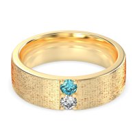 7mm Men's Brushstroke Band