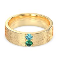 7mm Men's Brushstroke Band